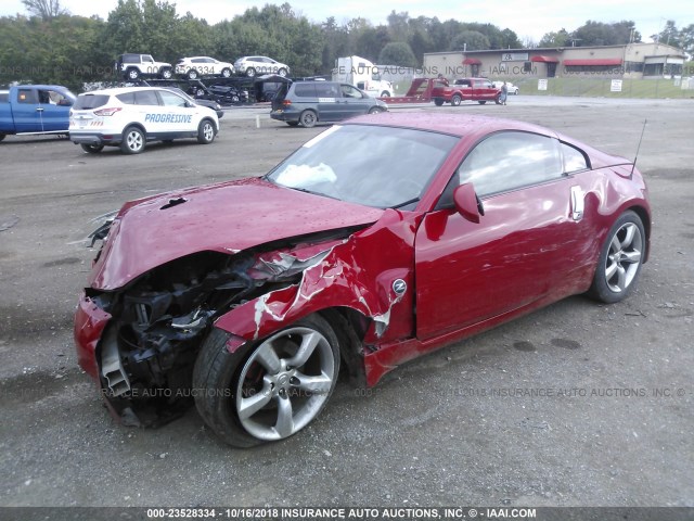 JN1BZ34E47M550930 - 2007 NISSAN 350Z COUPE RED photo 2