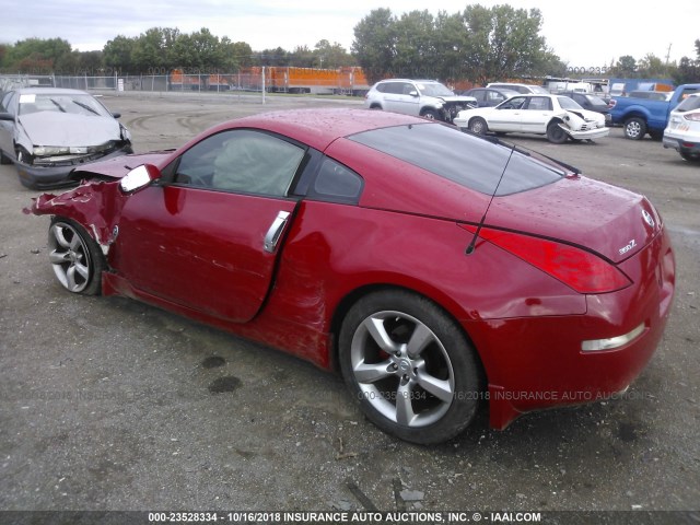 JN1BZ34E47M550930 - 2007 NISSAN 350Z COUPE RED photo 3