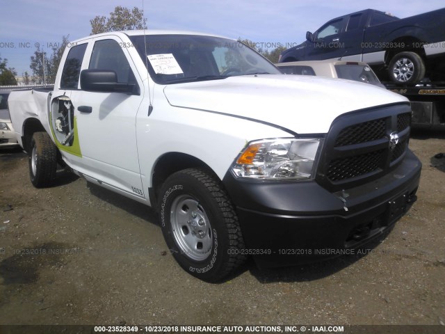 1C6RR6FG3JS149519 - 2018 RAM 1500 ST WHITE photo 1