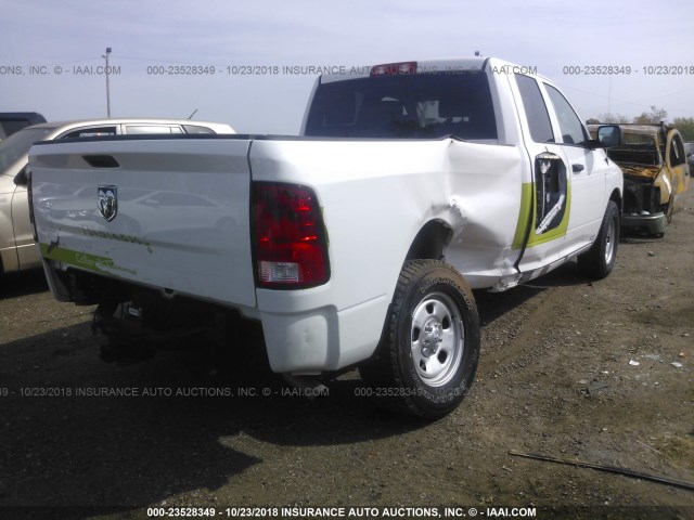 1C6RR6FG3JS149519 - 2018 RAM 1500 ST WHITE photo 4