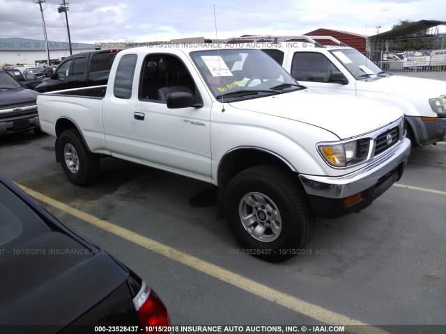 4TAWN72N8VZ243194 - 1997 TOYOTA TACOMA XTRACAB WHITE photo 1