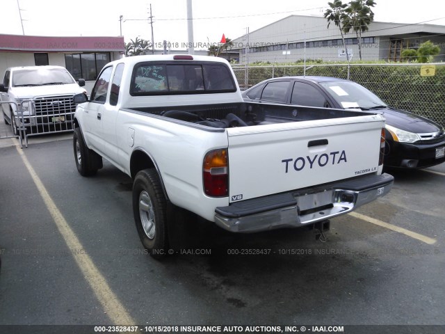 4TAWN72N8VZ243194 - 1997 TOYOTA TACOMA XTRACAB WHITE photo 3