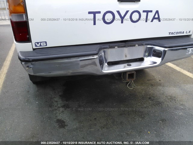 4TAWN72N8VZ243194 - 1997 TOYOTA TACOMA XTRACAB WHITE photo 6