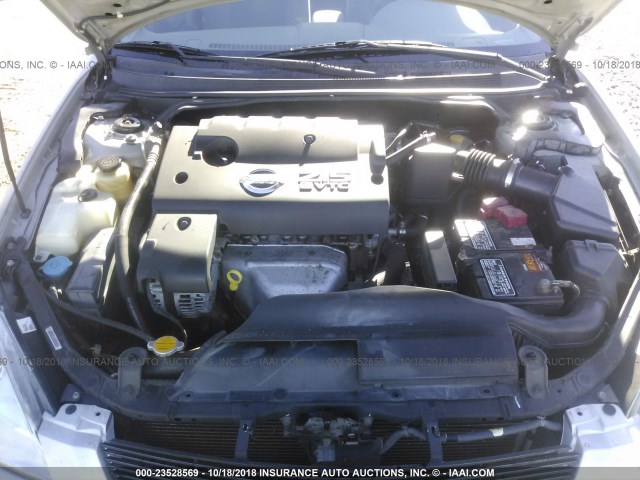 1N4AL11D44C123622 - 2004 NISSAN ALTIMA S/SL SILVER photo 10