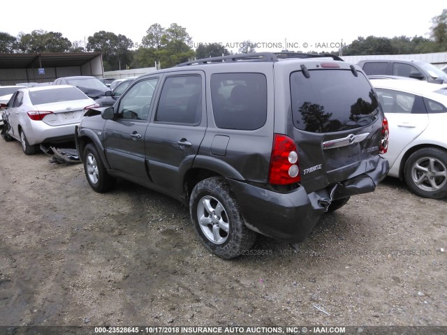 4F2CZ06145KM21962 - 2005 MAZDA TRIBUTE S GRAY photo 3