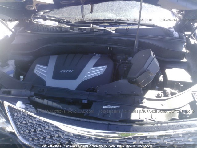 5XYKW4A74EG504501 - 2014 KIA SORENTO SX/SX LIMITED შავი ფოტო 10