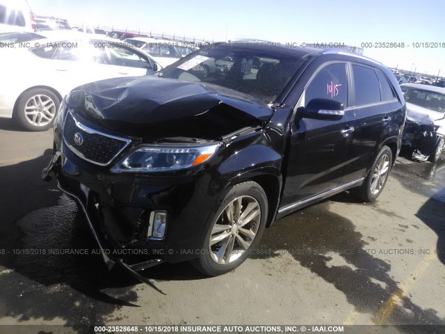 5XYKW4A74EG504501 - 2014 KIA SORENTO SX/SX LIMITED შავი ფოტო 2