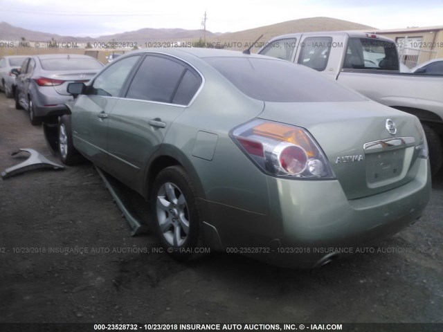 1N4CL21E58C203265 - 2008 NISSAN ALTIMA HYBRID GREEN photo 3