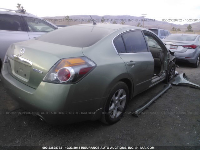 1N4CL21E58C203265 - 2008 NISSAN ALTIMA HYBRID GREEN photo 4