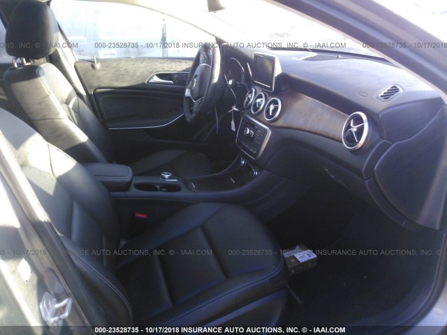 WDCTG4GB3FJ151029 - 2015 MERCEDES-BENZ GLA 250 4MATIC GRAY photo 5