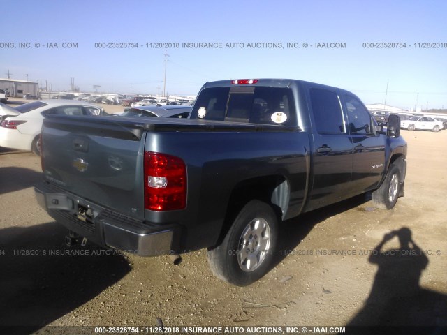 3GCRCSE05AG121042 - 2010 CHEVROLET SILVERADO C1500 LT TEAL photo 4