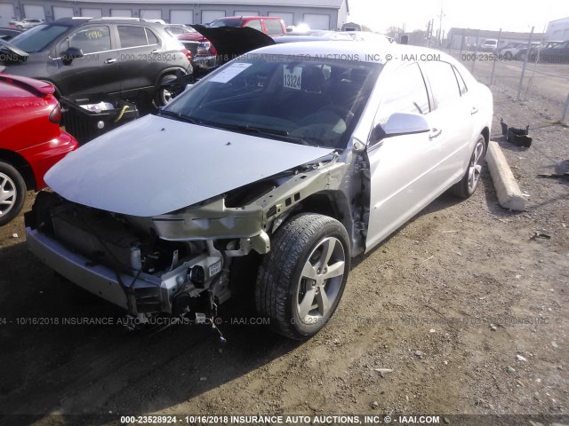 1G1ZC5E09CF249508 - 2012 CHEVROLET MALIBU 1LT SILVER photo 2