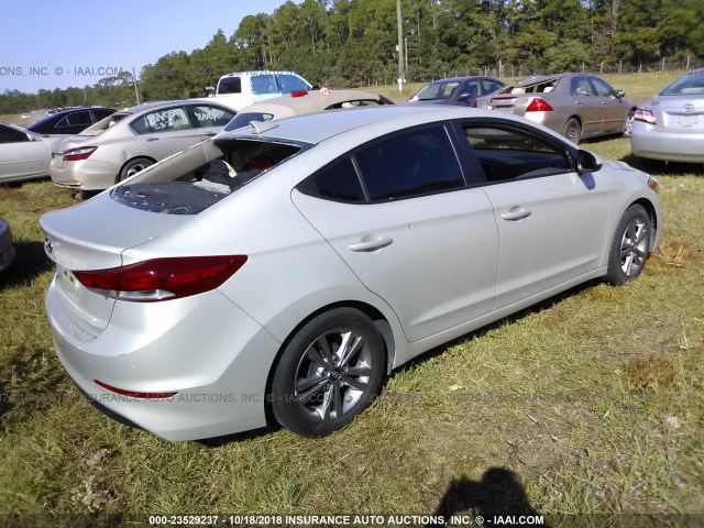 KMHD84LF9HU068041 - 2017 HYUNDAI ELANTRA SE/VALUE/LIMITED BEIGE photo 4