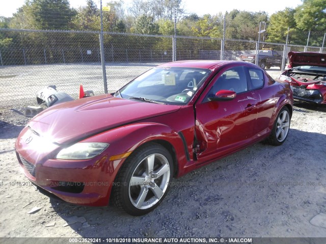 JM1FE173450147124 - 2005 MAZDA RX8 RED photo 2