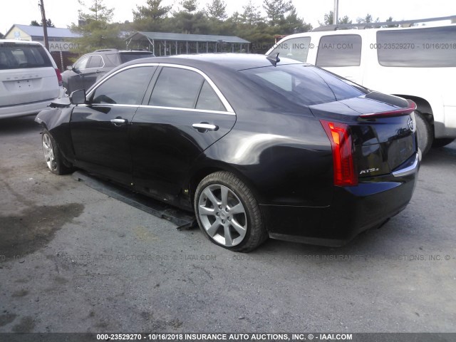 1G6AG5RX9E0186032 - 2014 CADILLAC ATS BLACK photo 3