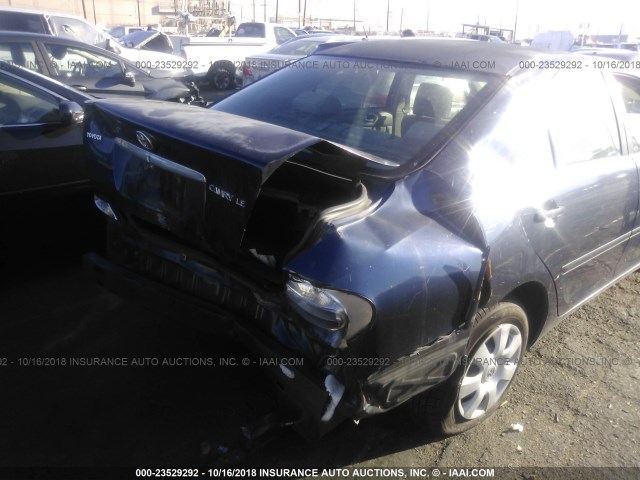 4T1BE32K83U260052 - 2003 TOYOTA CAMRY LE/XLE/SE BLUE photo 6