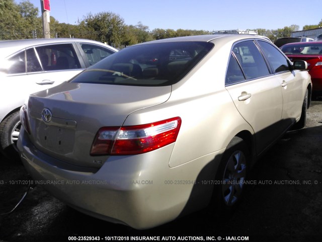 4T4BE46K39R110865 - 2009 TOYOTA CAMRY SE/LE/XLE GOLD photo 4