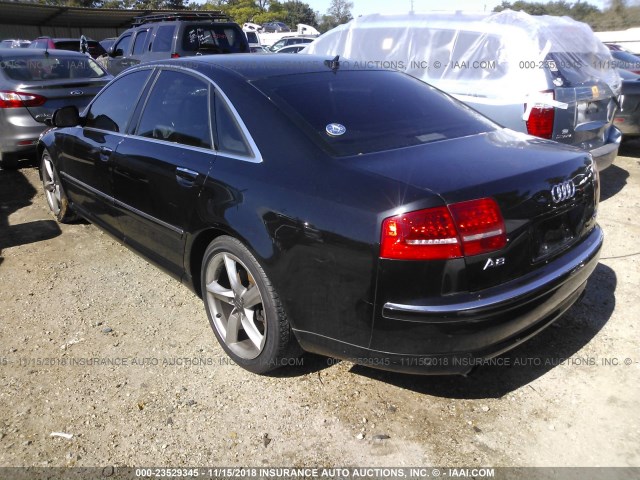 WAULV94E98N011521 - 2008 AUDI A8 4.2 QUATTRO BLACK photo 3