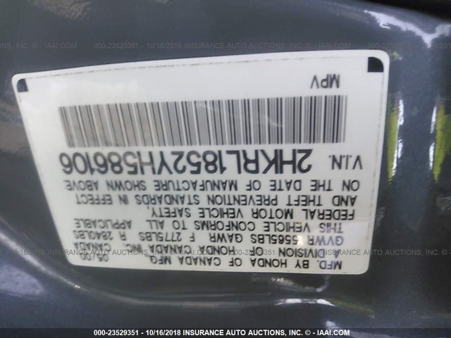 2HKRL1852YH586106 - 2000 HONDA ODYSSEY LX BEIGE photo 9