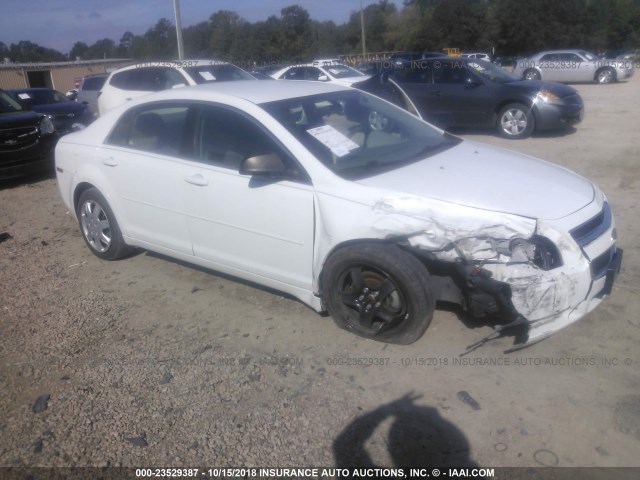 1G1ZA5EU6CF392456 - 2012 CHEVROLET MALIBU LS WHITE photo 1