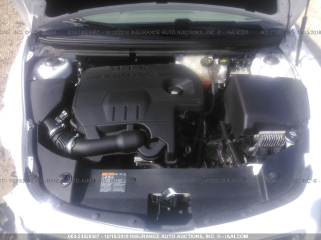 1G1ZA5EU6CF392456 - 2012 CHEVROLET MALIBU LS WHITE photo 10