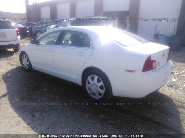 1G1ZA5EU6CF392456 - 2012 CHEVROLET MALIBU LS WHITE photo 3