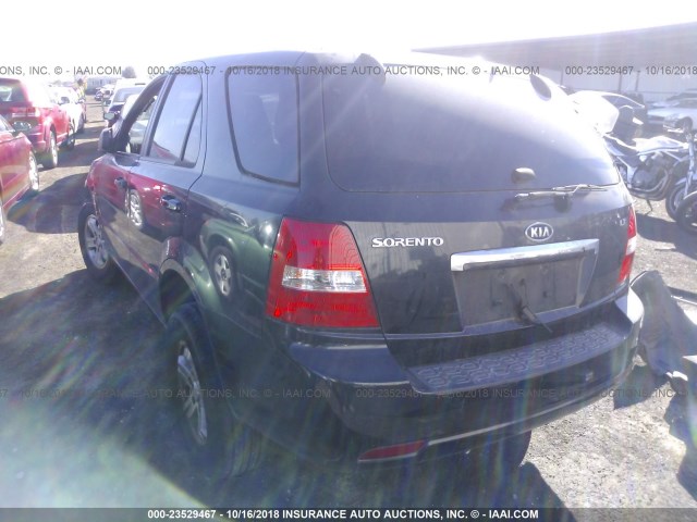 KNDJD736375680331 - 2007 KIA SORENTO EX/LX BLACK photo 3