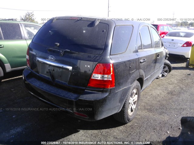 KNDJD736375680331 - 2007 KIA SORENTO EX/LX BLACK photo 4