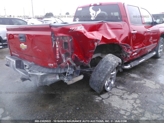 3GCUKSEJXEG309681 - 2014 CHEVROLET SILVERADO K1500 LTZ RED photo 6