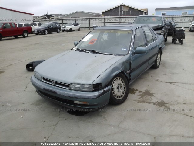 1HGCB7664MA055757 - 1991 HONDA ACCORD EX/EX-R BLUE photo 2