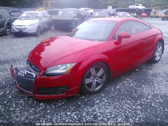 TRUAF38J791007283 - 2009 AUDI TT RED photo 2