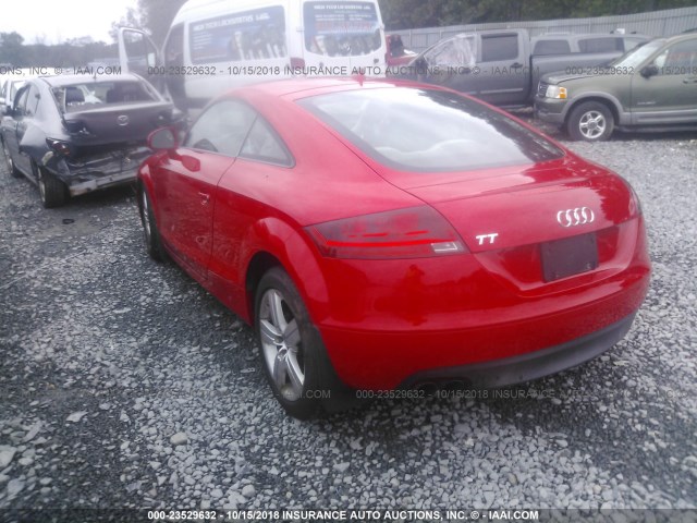 TRUAF38J791007283 - 2009 AUDI TT RED photo 3