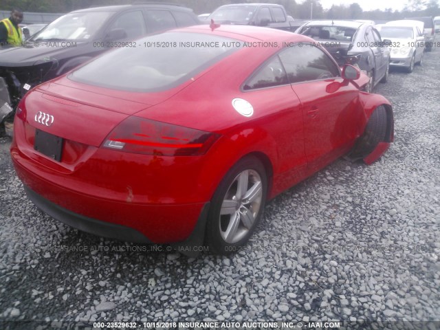 TRUAF38J791007283 - 2009 AUDI TT RED photo 4