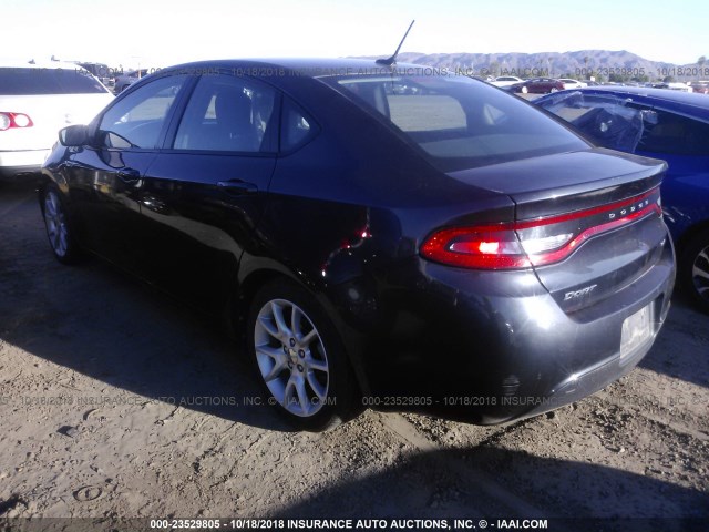 1C3CDFBA1DD155329 - 2013 DODGE DART SXT GRAY photo 3