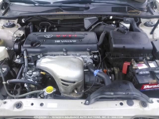 4T1BE32K45U020418 - 2005 TOYOTA CAMRY LE/XLE/SE GOLD photo 10