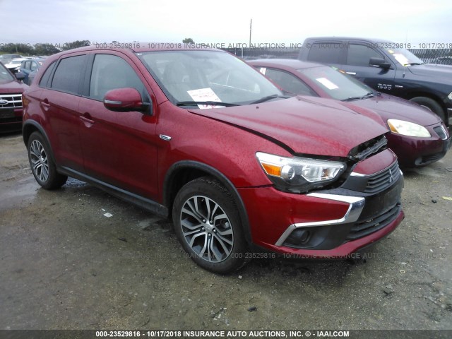 JA4AP3AU1HZ012923 - 2017 MITSUBISHI OUTLANDER SPORT ES/SE RED photo 1