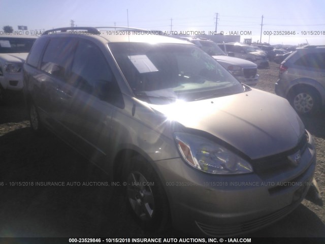 5TDZA23C35S318947 - 2005 TOYOTA SIENNA CE/LE GOLD photo 1