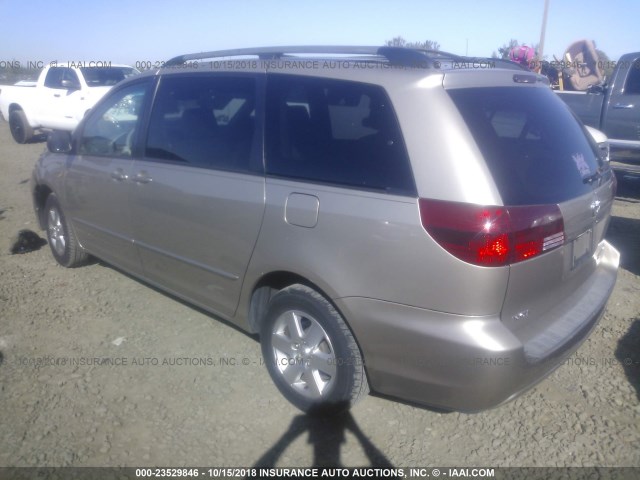 5TDZA23C35S318947 - 2005 TOYOTA SIENNA CE/LE GOLD photo 3