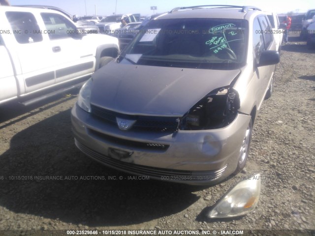 5TDZA23C35S318947 - 2005 TOYOTA SIENNA CE/LE GOLD photo 6