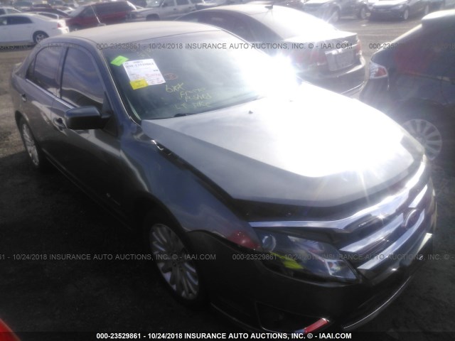 3FADP0L32AR367900 - 2010 FORD FUSION HYBRID GRAY photo 1