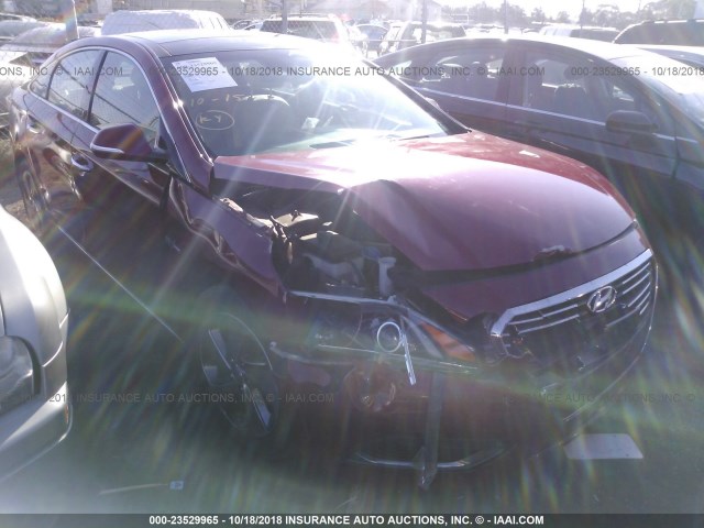 KMHE34L16GA009861 - 2016 HYUNDAI SONATA HYBRID/LIMITED RED photo 1