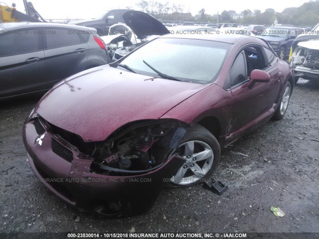 4A3AK24F07E002110 - 2007 MITSUBISHI ECLIPSE GS MAROON photo 2