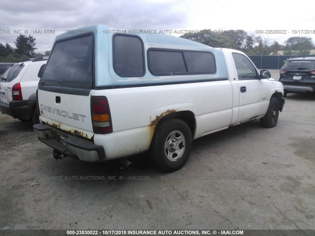 1GCEC14V82Z273680 - 2002 CHEVROLET SILVERADO C1500 WHITE photo 4