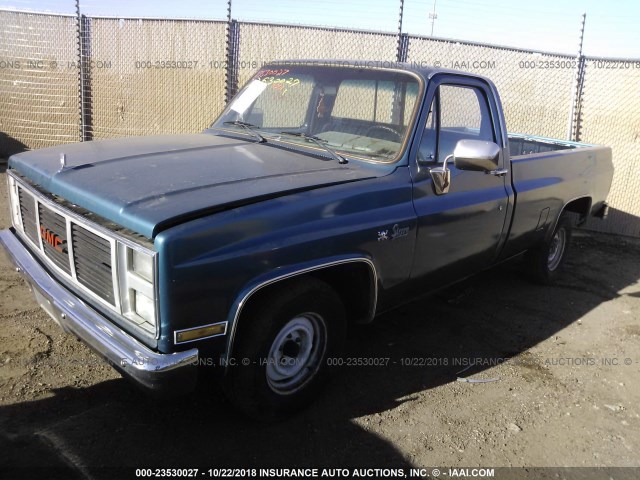 1GTEC14H2FJ517869 - 1985 GMC C1500 BLUE photo 2