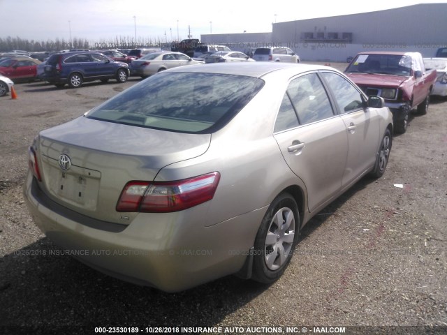 4T1BE46K77U006130 - 2007 TOYOTA CAMRY NEW GENERAT CE/LE/XLE/SE GOLD photo 4