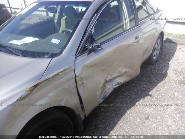 4T1BE46K77U006130 - 2007 TOYOTA CAMRY NEW GENERAT CE/LE/XLE/SE GOLD photo 6