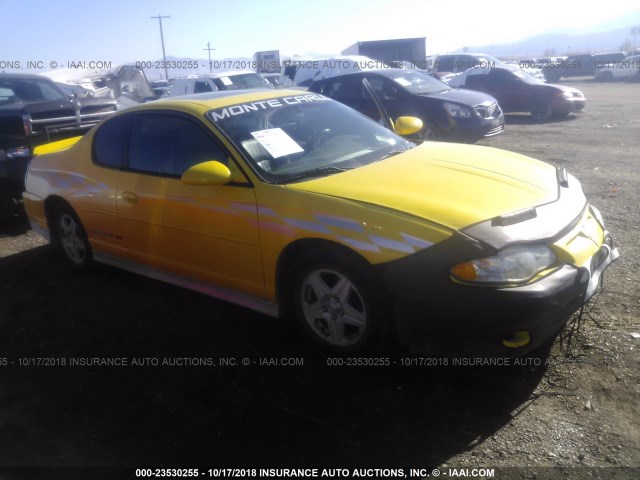 2G1WX15K229341956 - 2002 CHEVROLET MONTE CARLO SS ყვითელი ფოტო 1