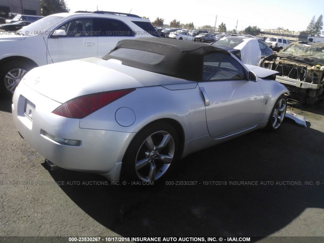 JN1BZ36A17M650123 - 2007 NISSAN 350Z ROADSTER SILVER photo 4