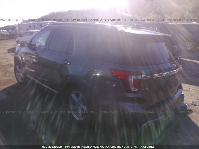 1FM5K8DH8GGA69742 - 2016 FORD EXPLORER XLT GRAY photo 3