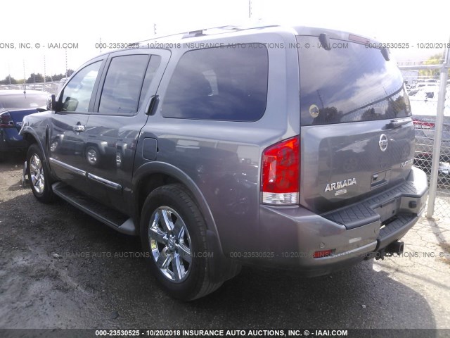 5N1AA0NC9EN604043 - 2014 NISSAN ARMADA SV/SL/PLATINUM GRAY photo 3